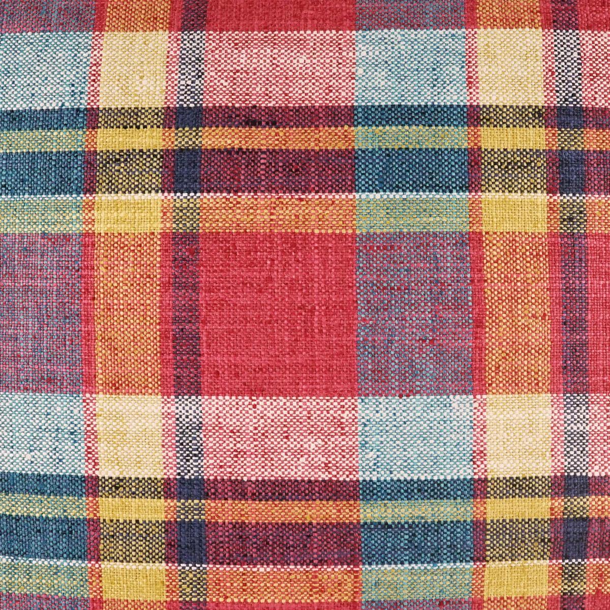 D.V. KAP HOME 4328-YARD Ansel Fabric Plaid - Check, Traditional, Farmhouse Fuchsia - Ansel
