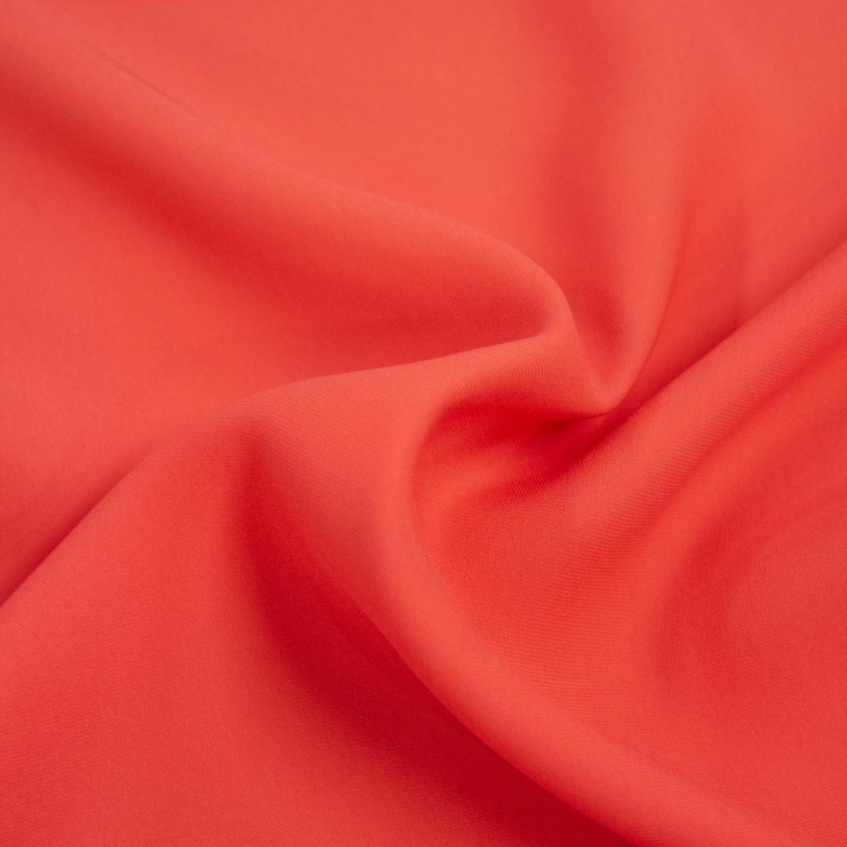 Melani Red Silk Cupro Blend Fabric