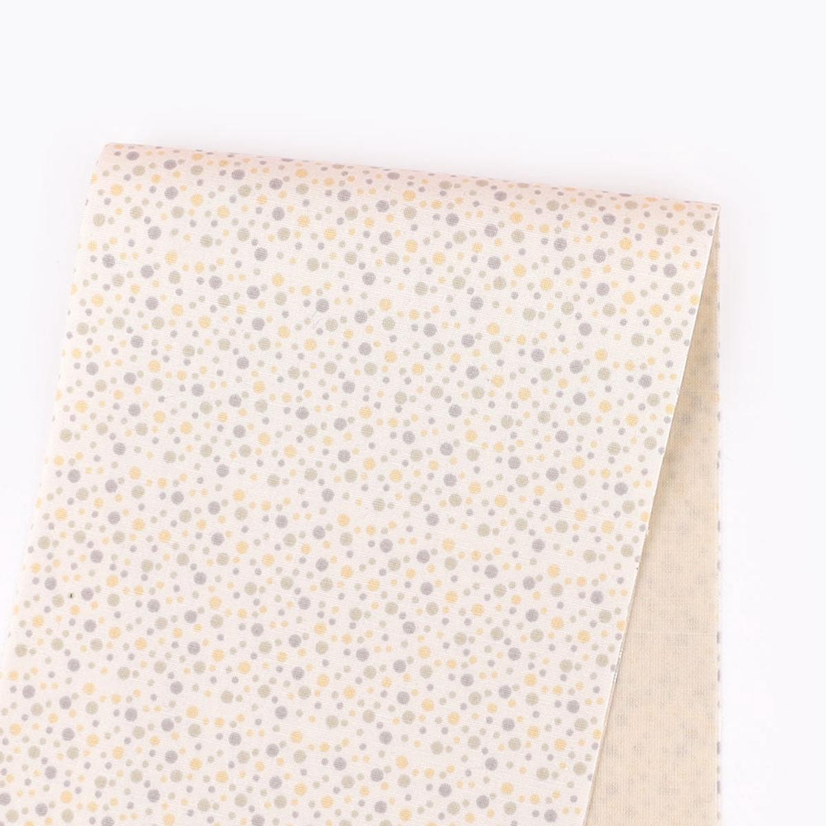Optical Dot Cotton Poplin - Yellow Mix