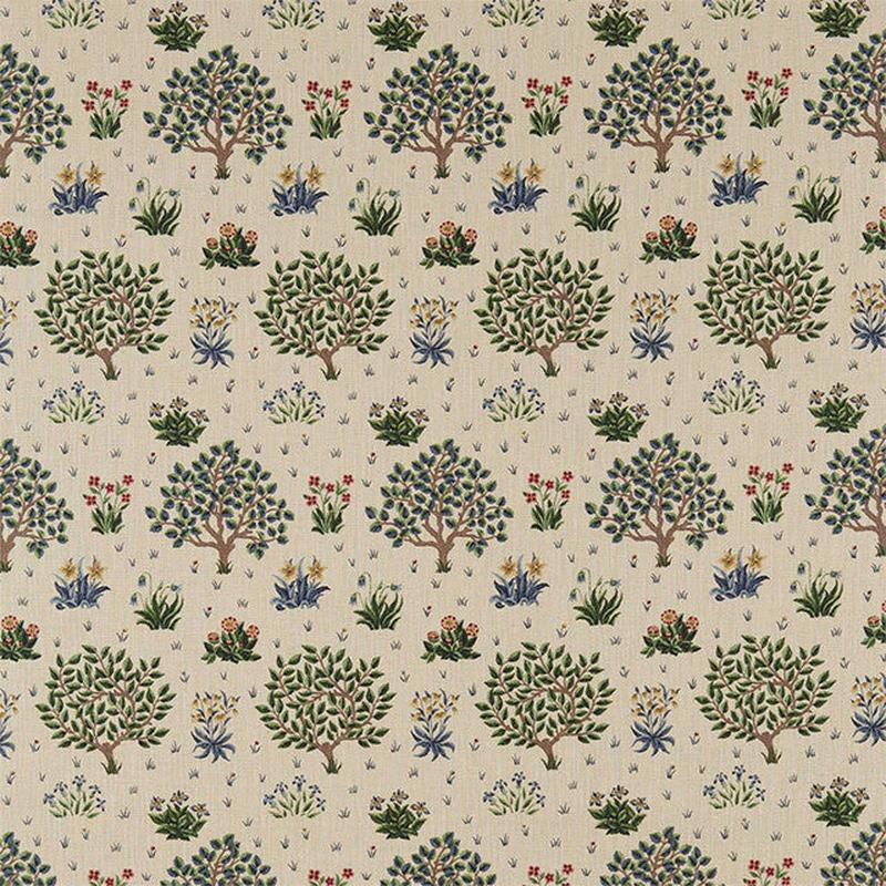 Orchard Compilation Forest/Indigo Fabric by Morris & Co