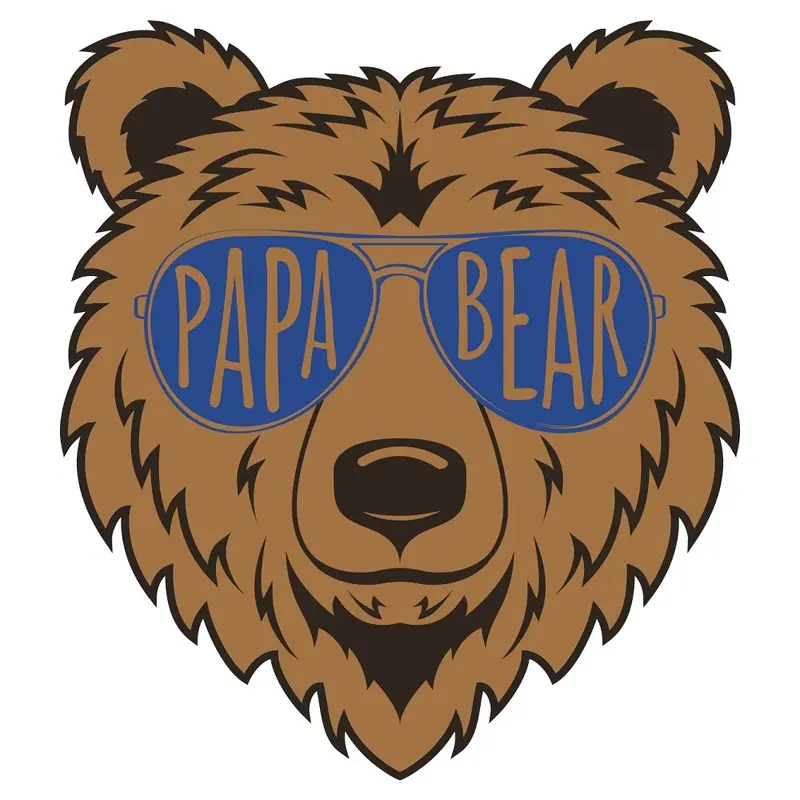 Papa Bear Fabric Panel