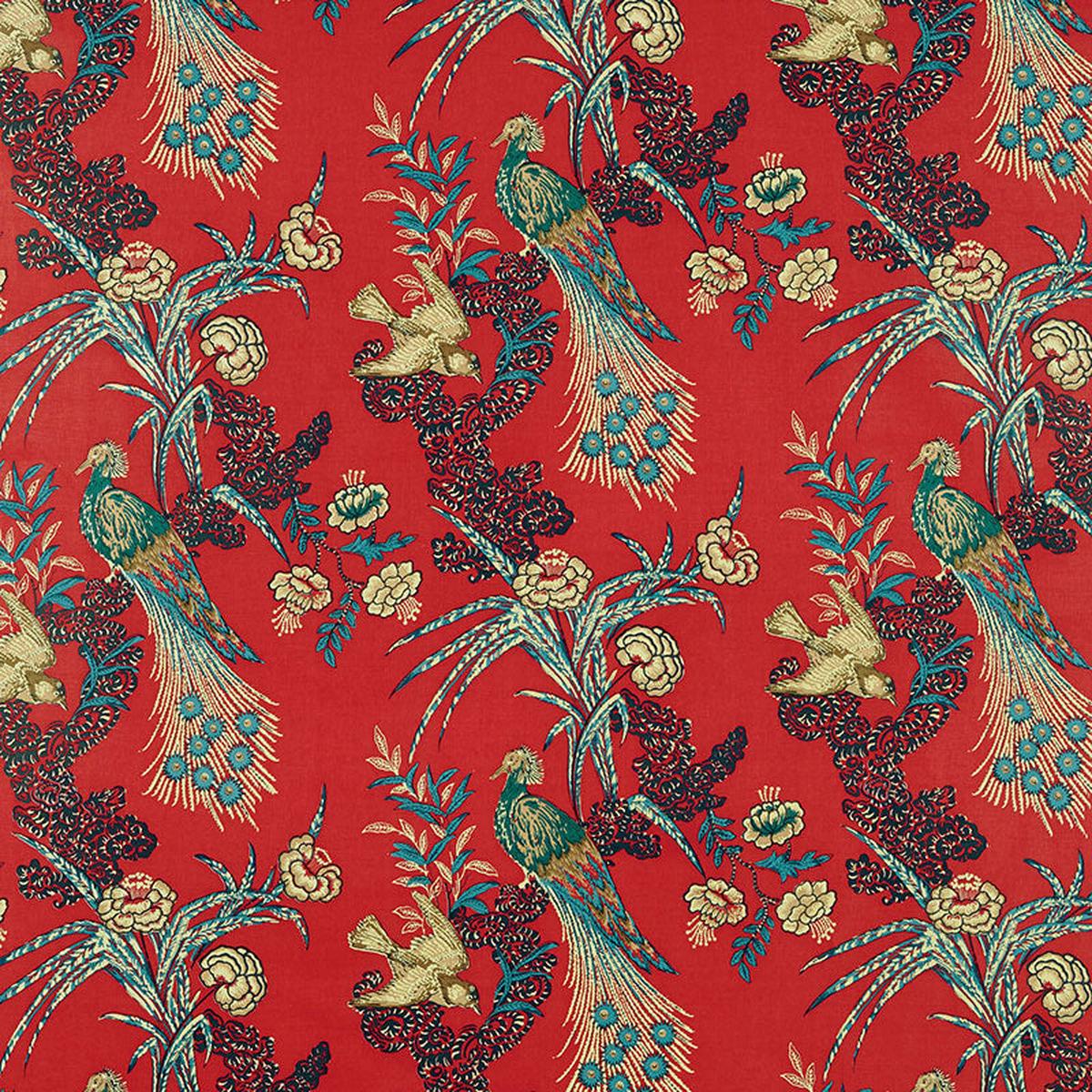 Peacock Red Fabric