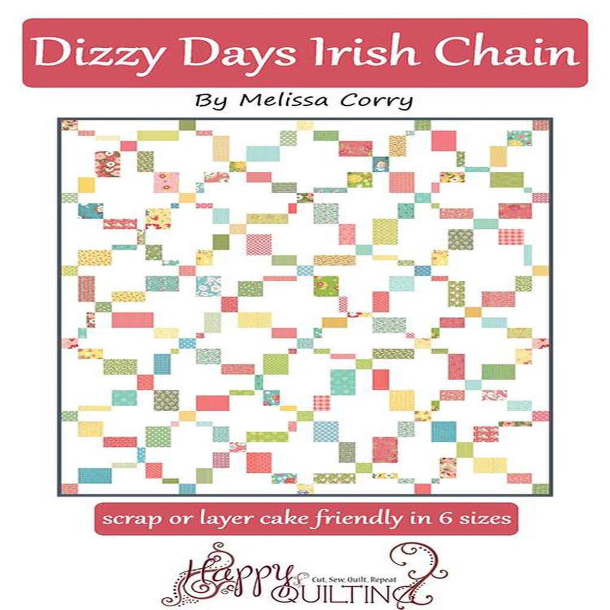 SALE Dizzy Days Irish Chain PATTERN P125 - Melissa Corry - Riley Blake Designs - INSTRUCTIONS Only - Beginner Friendly - Multiple Sizes
