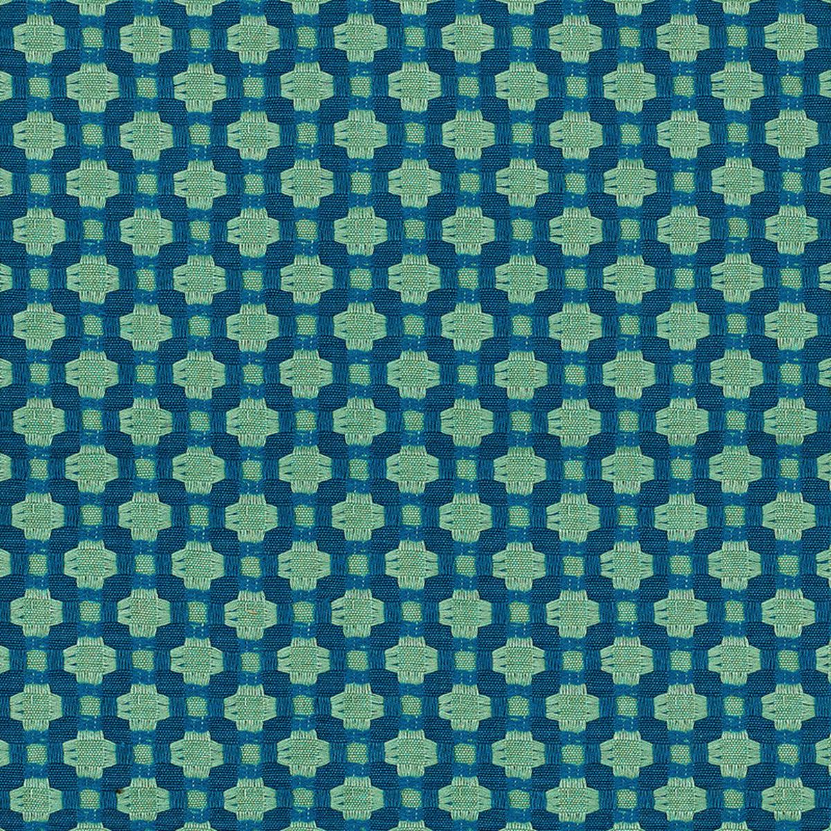 SCHUMACHER ESSENTIALS: SMALL-SCALE UPHOLSTERY BETWIXT PATTERNED WOVENS PATTERNED WOVENS PEACOCK/SEAGLASS - 62613