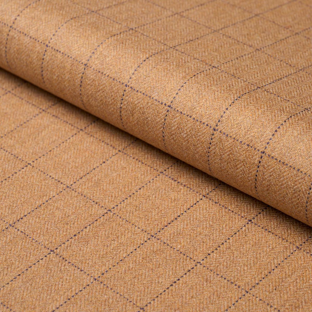Thompson Merino Windowpane Camel Fabric