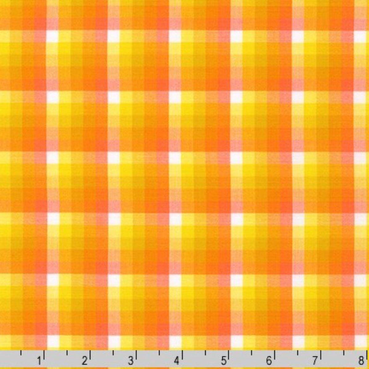 Woven Plaid Orangeade by Elizabeth Hartman