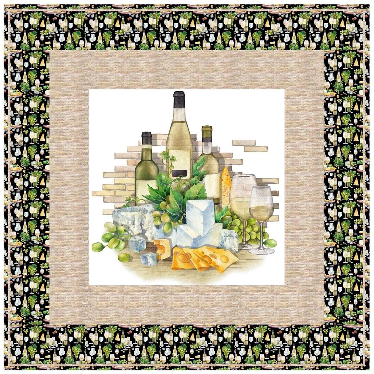 White Wine Party Wall Hanging 42 x 42