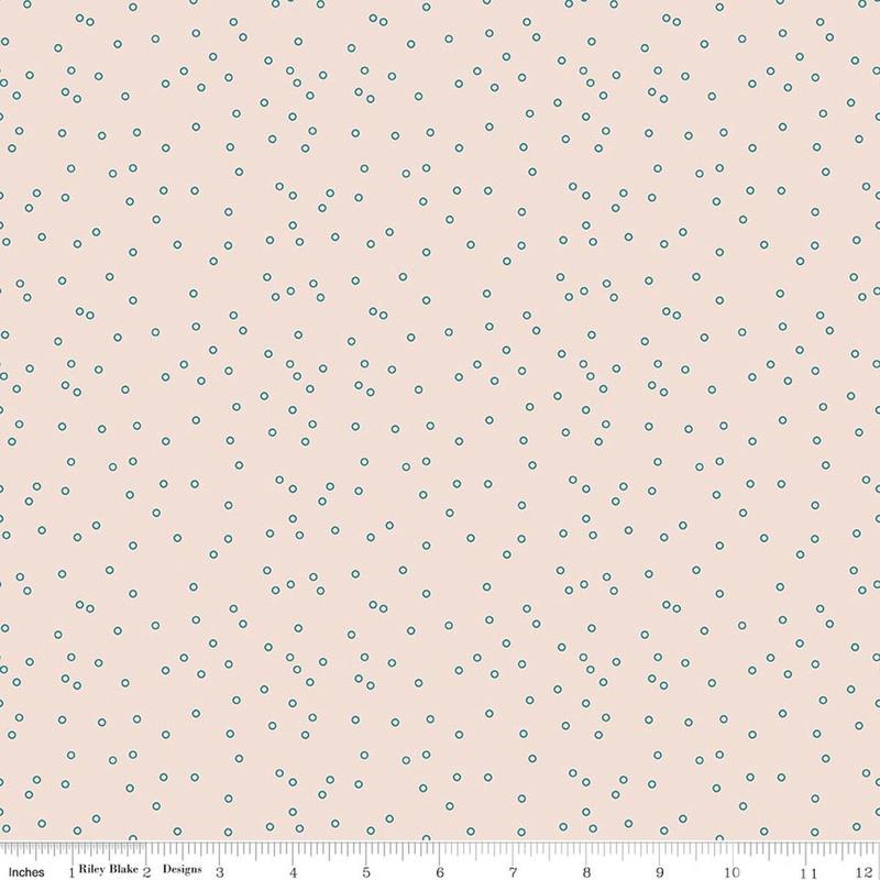 Fabric Riley Blake Lori Holt Raindrop Circles Background Farmer's Daughter by the Quarter Yard C17181-RAINDROP