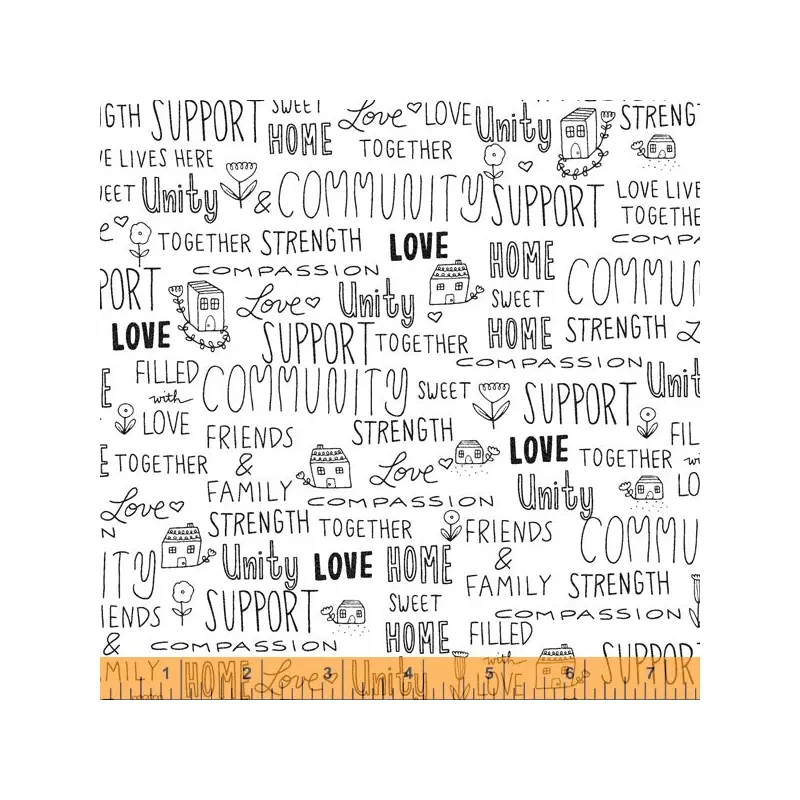 Home Virginia Kraljevic 52662-1 White Love Lives Here Cotton