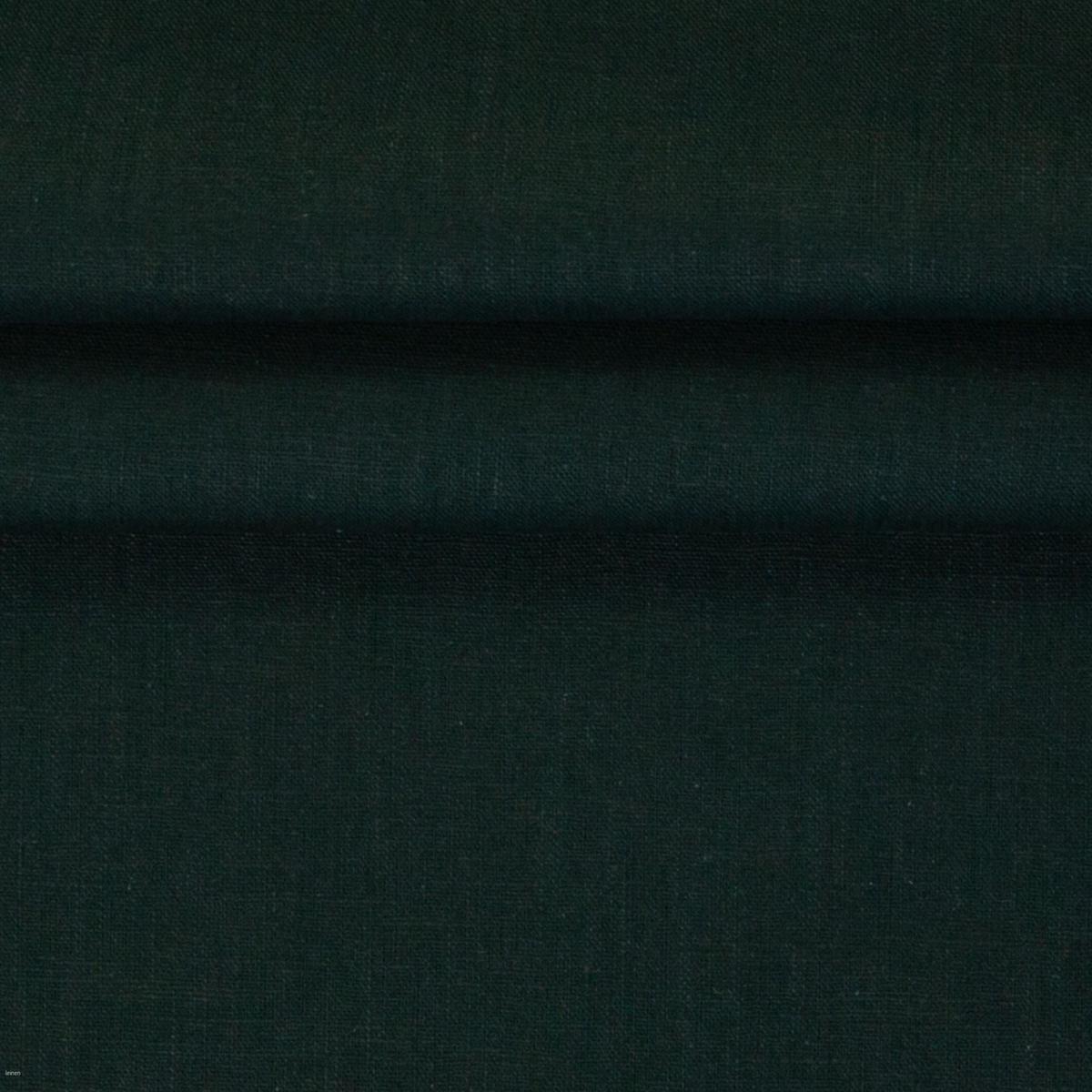 Linen fabric, forest green 235 g/m