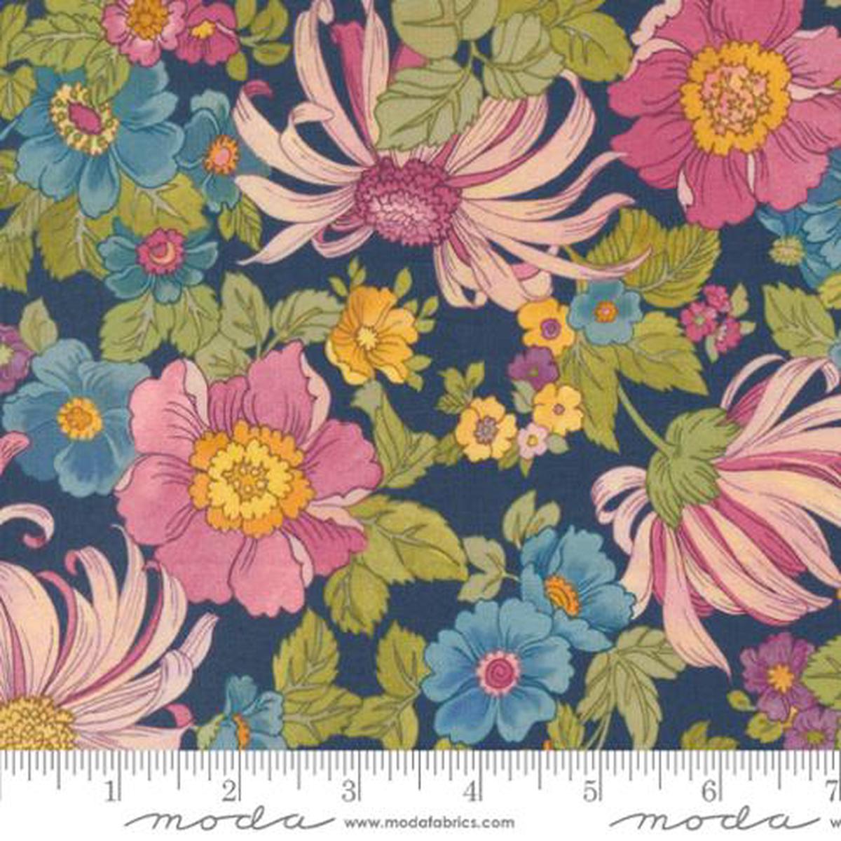 NAVY, Chelsea Garden Lawn from Moda