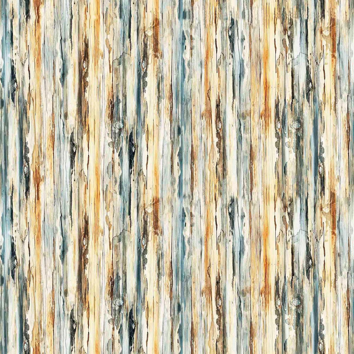 SALE MINKY Running With The Pack Bark Stripe 60" Wide 31103 Multi - QT Fabrics - Floral Flowers Bees - 100% Polyester