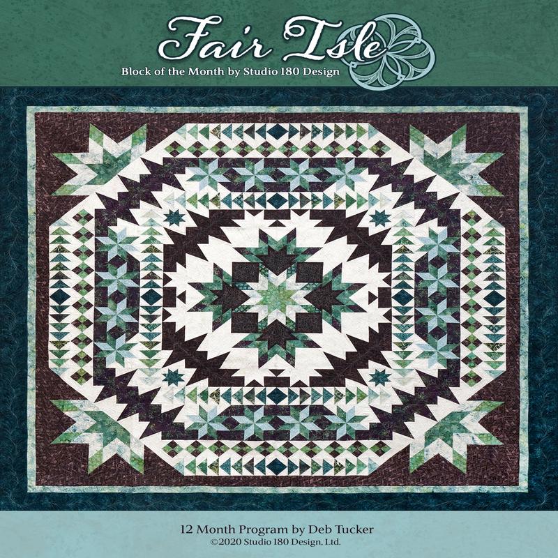 Studio 180 Design Fair Isle Block of the Month Quilting Program BOM02