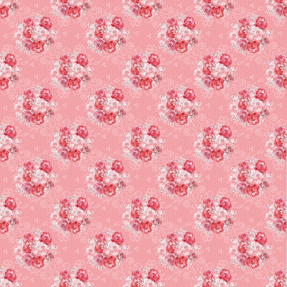 Valentine Bouquet Fabric