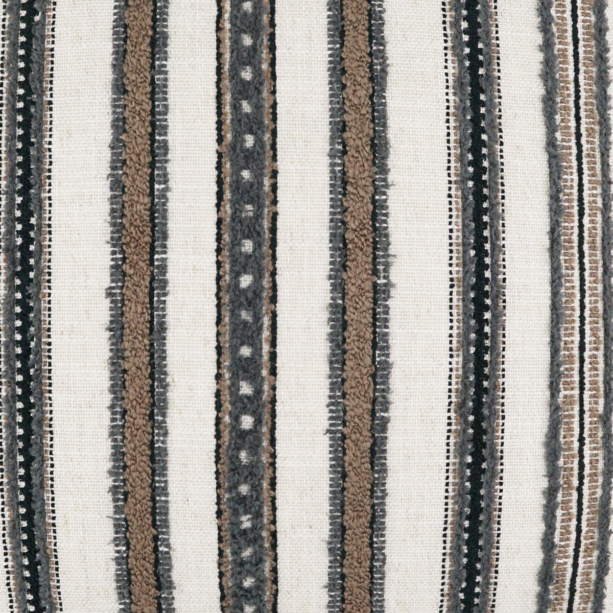 D.V. KAP HOME 3950-G-YARD Zoie Fabric - Grey Stripes, Global, Farmhouse Grey - Zoie