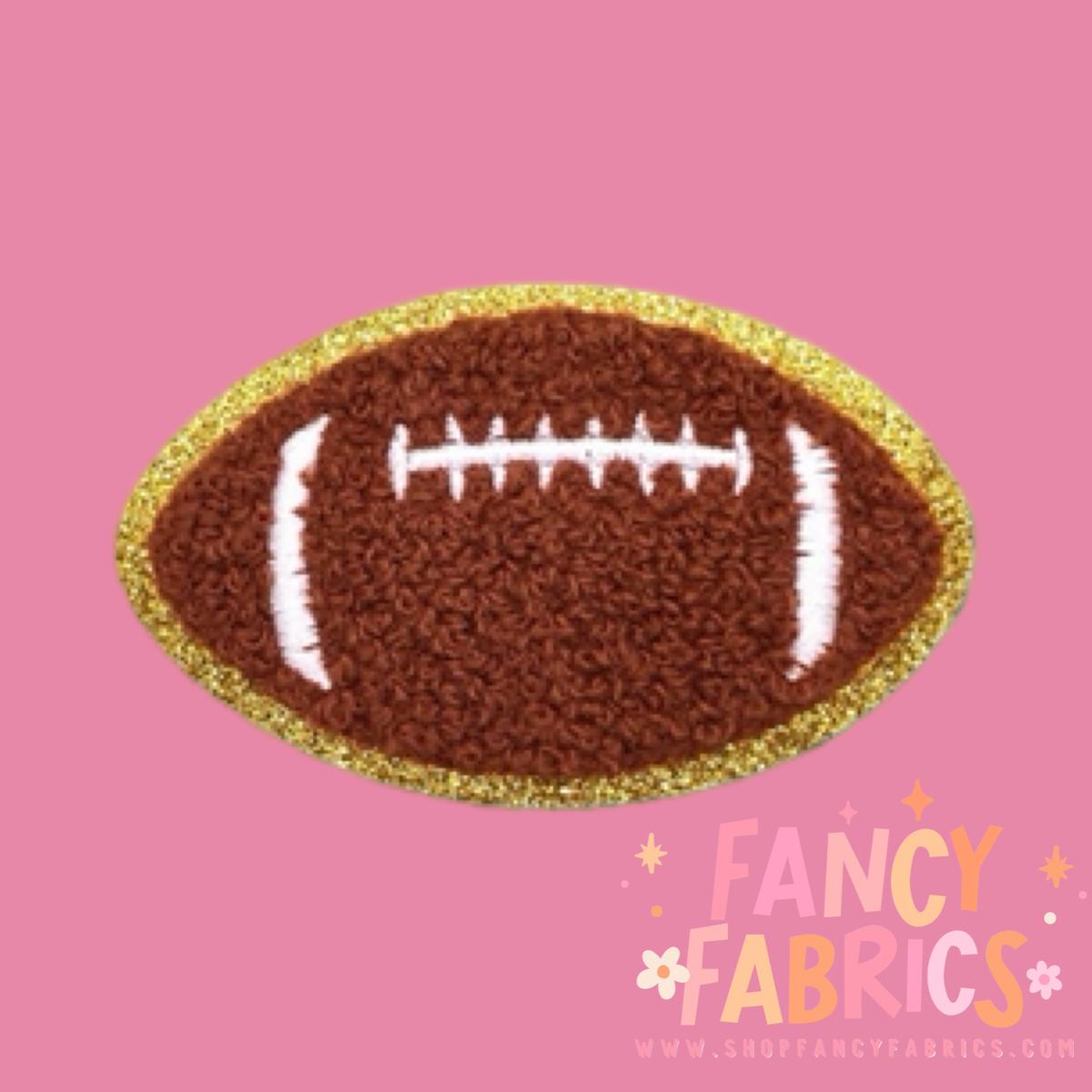 Glitter Football | Iron On Patch