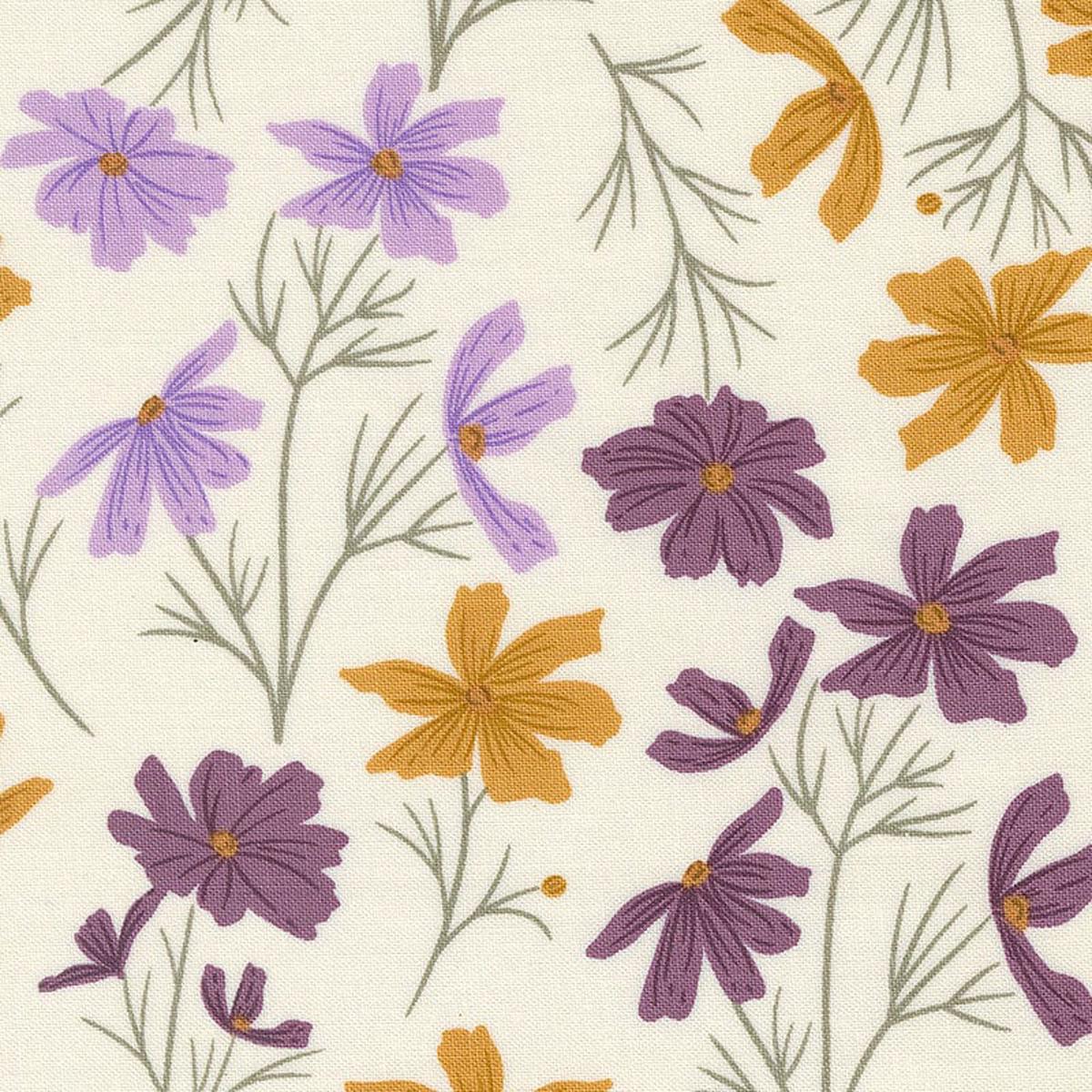 Moda Seaglass Summer Fabric - Cottage Cosmo Oyster Sunshine 43180-21