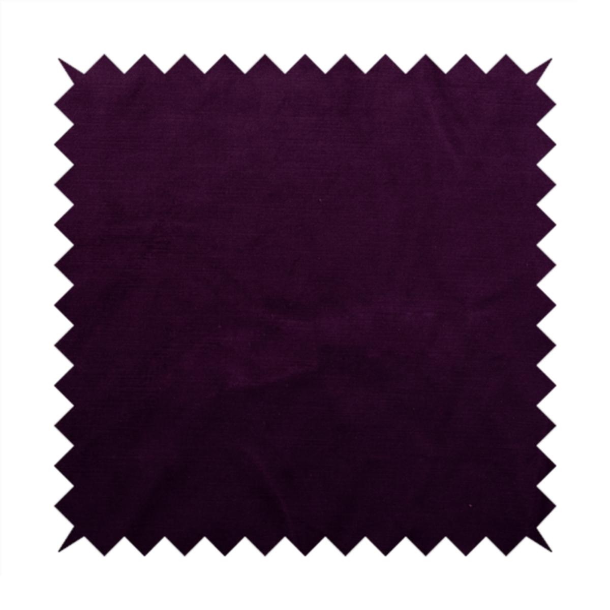 Atlantic Ribbed Textured Plain Cotton Feel Velvet Purple Upholstery Fabric CTR-2592