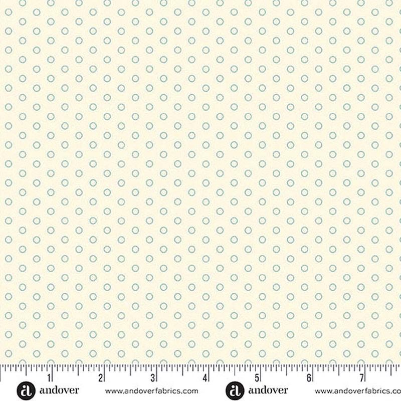 Fabric Andover Seashells Glimmer Lighthouse by the Quarter Yard A-1487-L