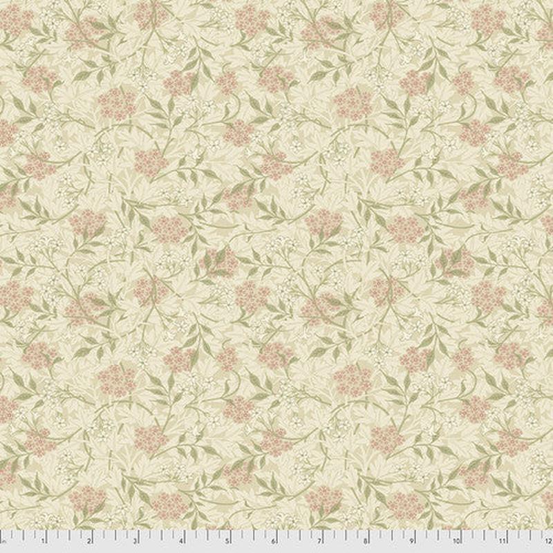 Fabric FreeSpirit Morris & Co. Blush Jasmine by the Quarter Yard PWWM059.BLUSH