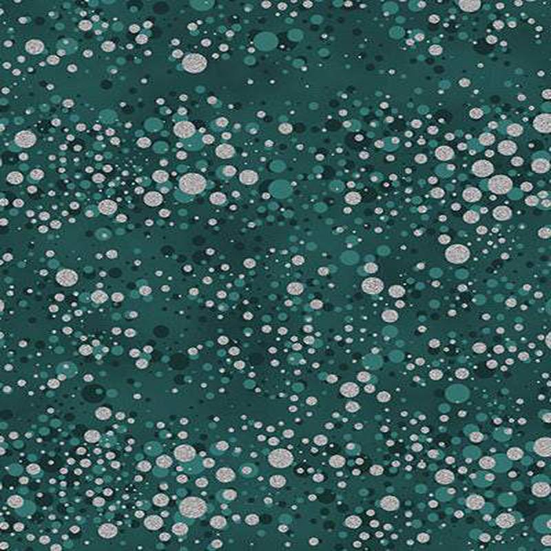 Fly Home For Winter Blizzard By Hoffman Teal / Metallic