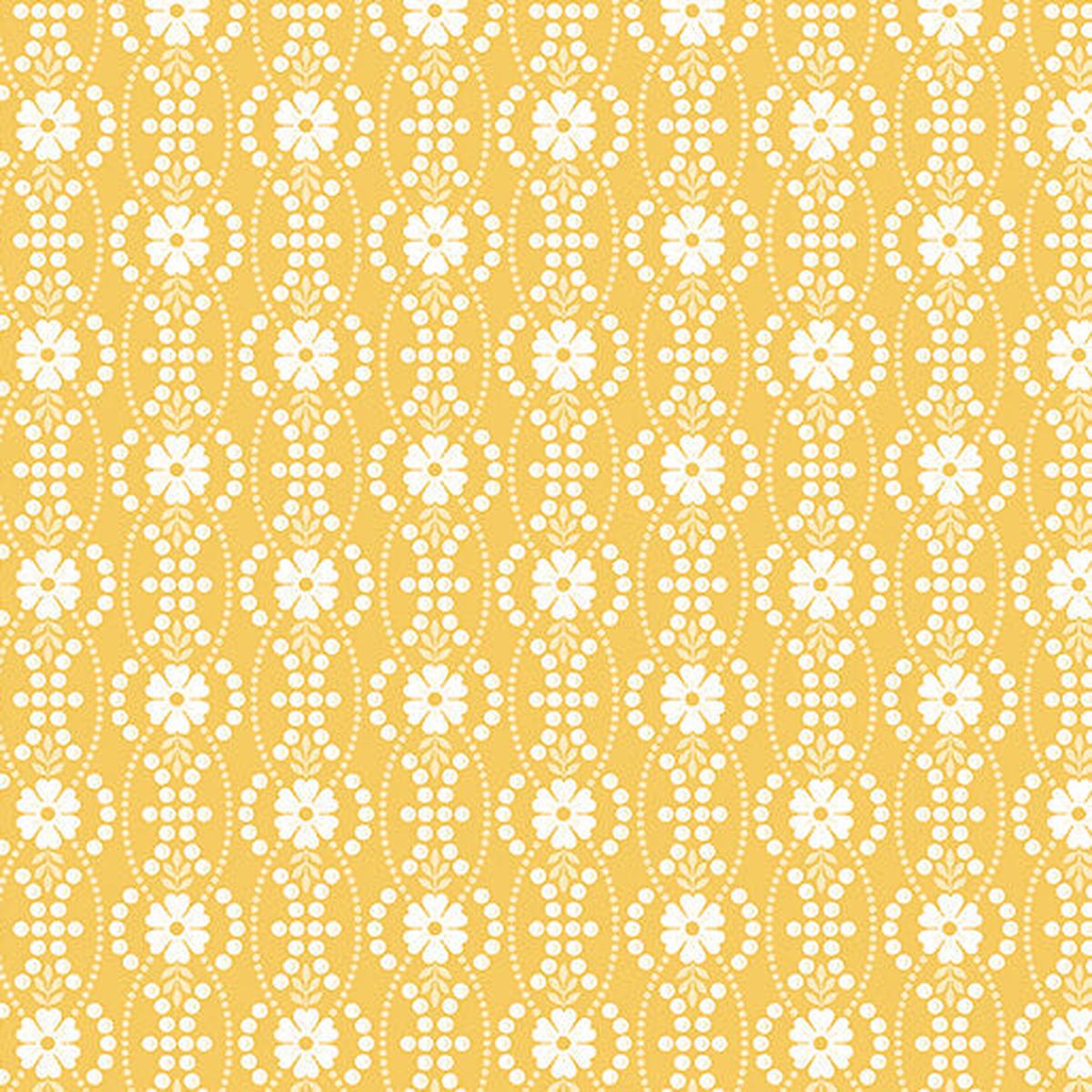 French Romance - Octavia - Gold - Yardage