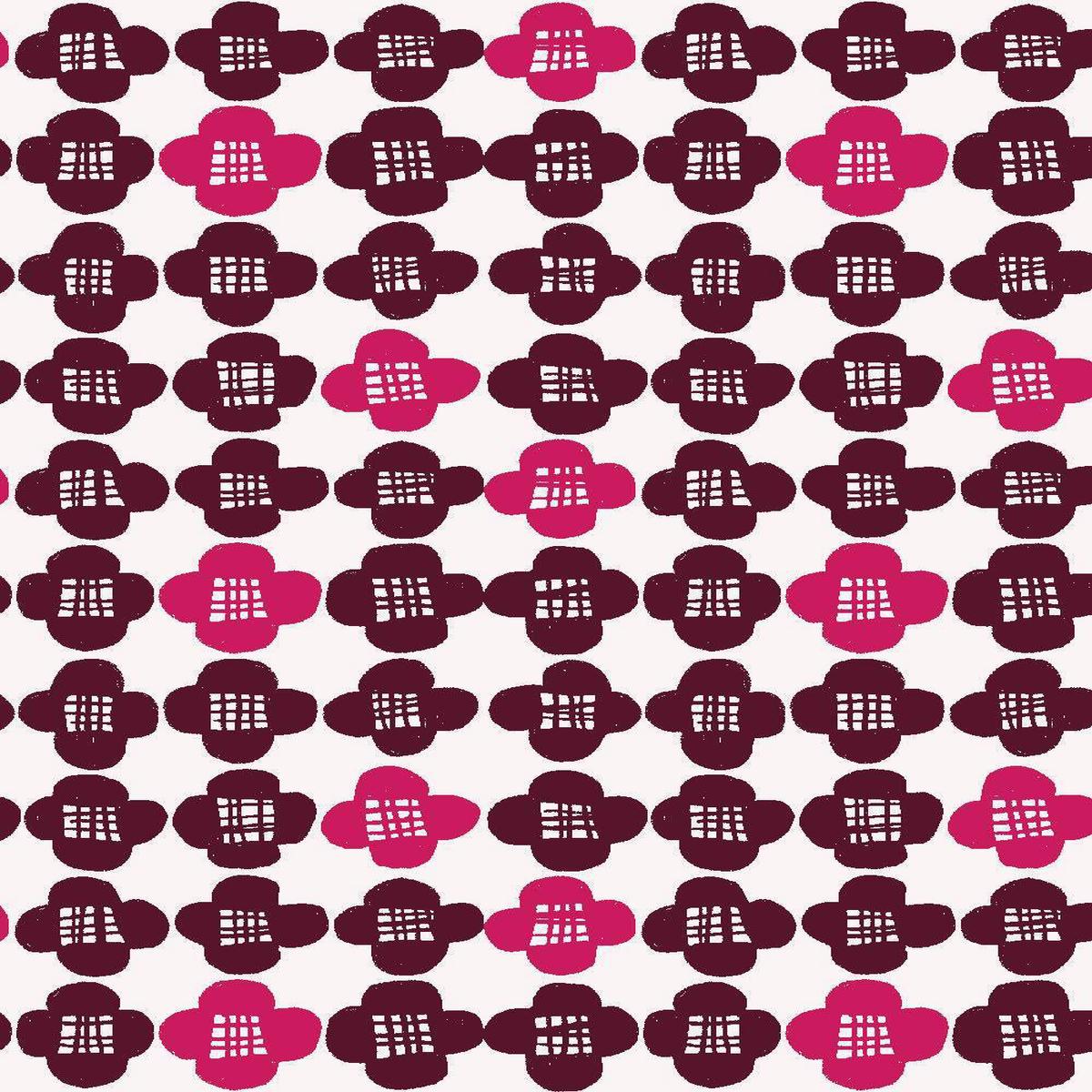 Neko No Yume Hana By Hitomi Osumi For Cotton + Steel Fuchsia Bloom