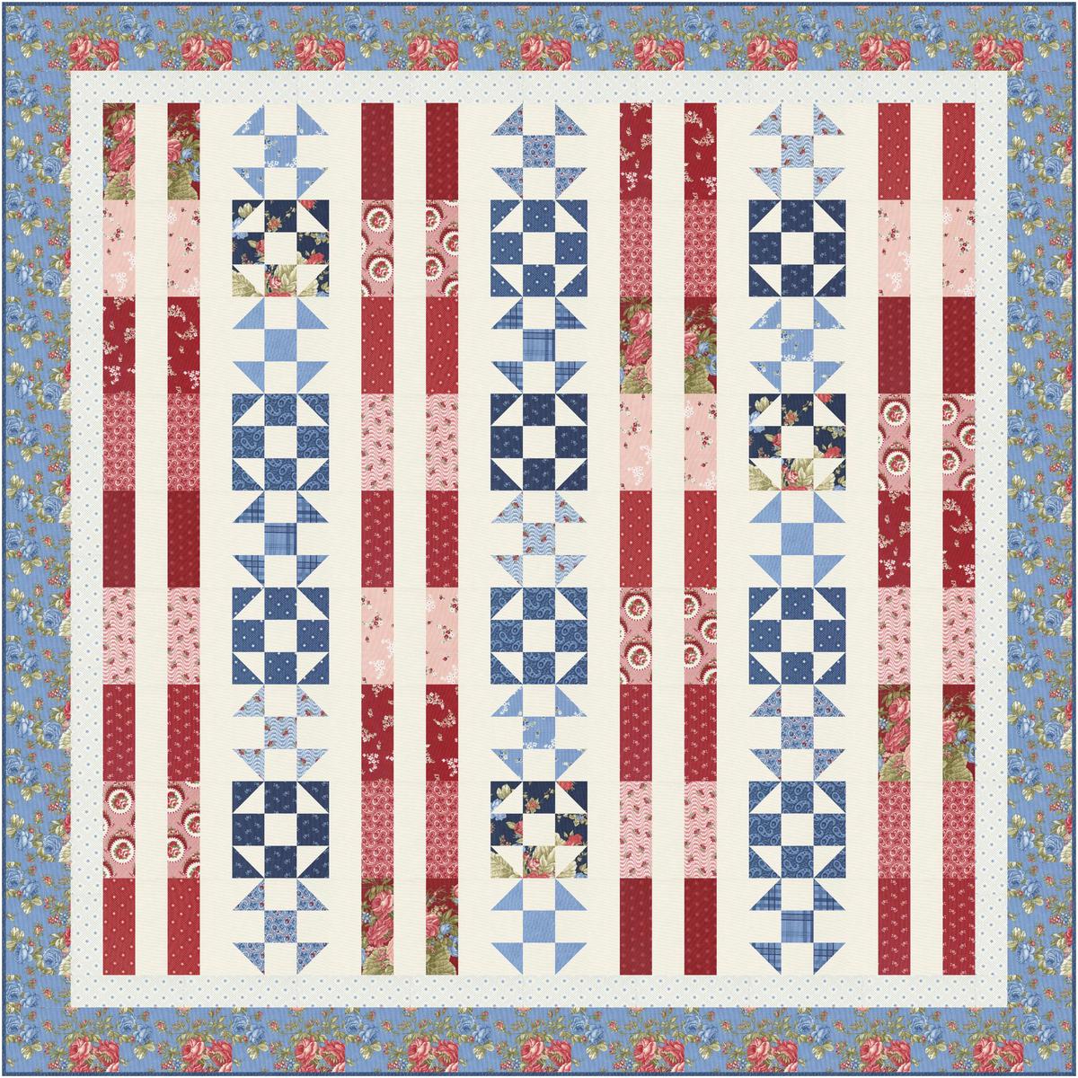 SALE Liberty Belle Pattern MWP-212 - My Wandering Path - Moda Fabrics - INSTRUCTIONS Only - Fat Eighth Friendly