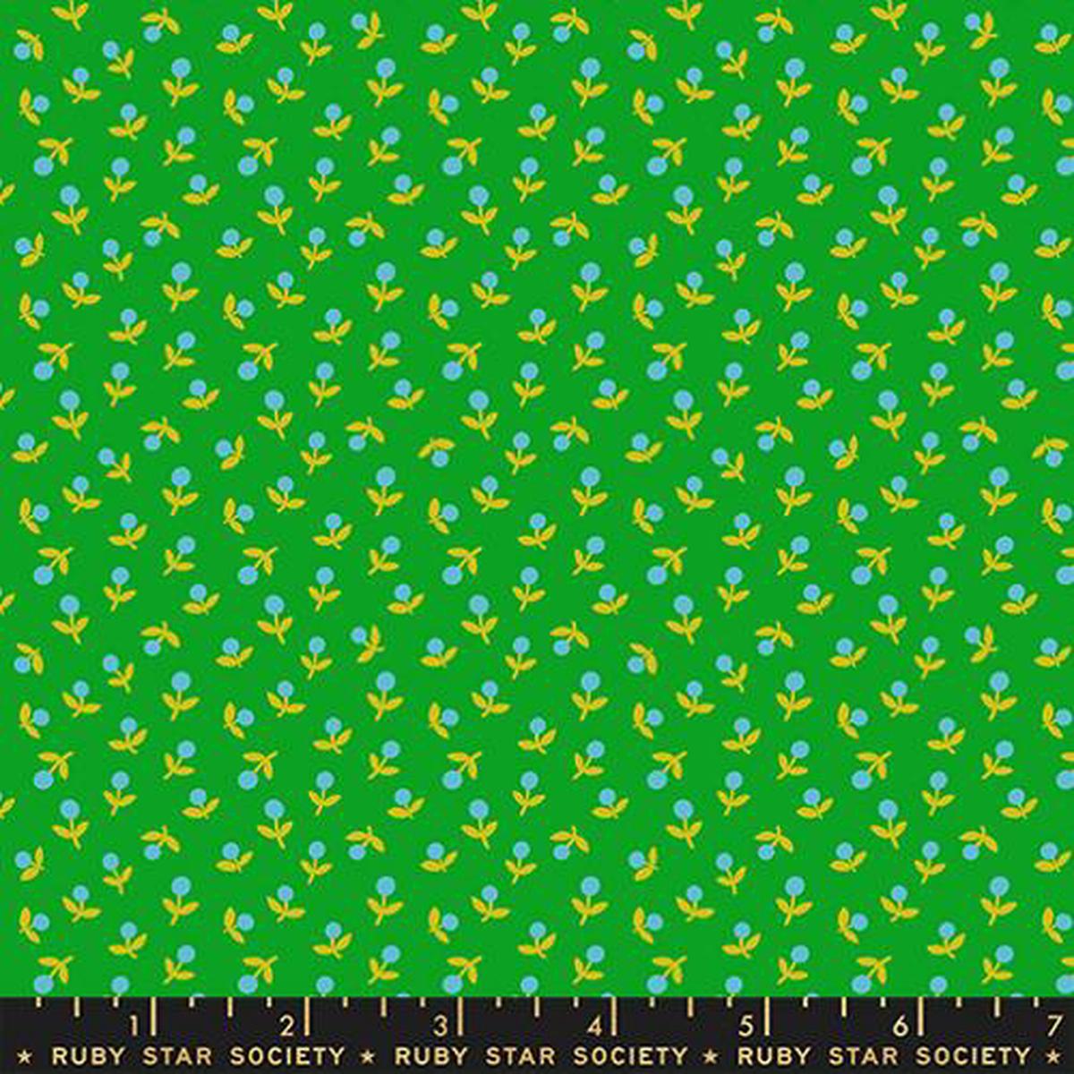 Sprout 30s Floral in Verdant -- Cat Nap by Alexia Abegg for Ruby Star Society -- Moda Fabrics
