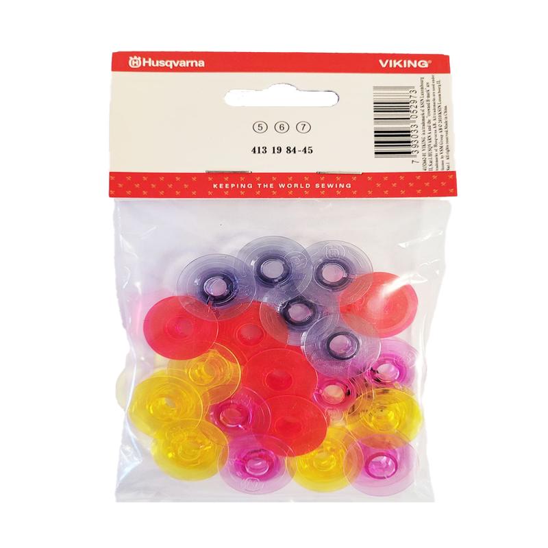 Husqvarna Viking 20pk Multicolored Bobbins
