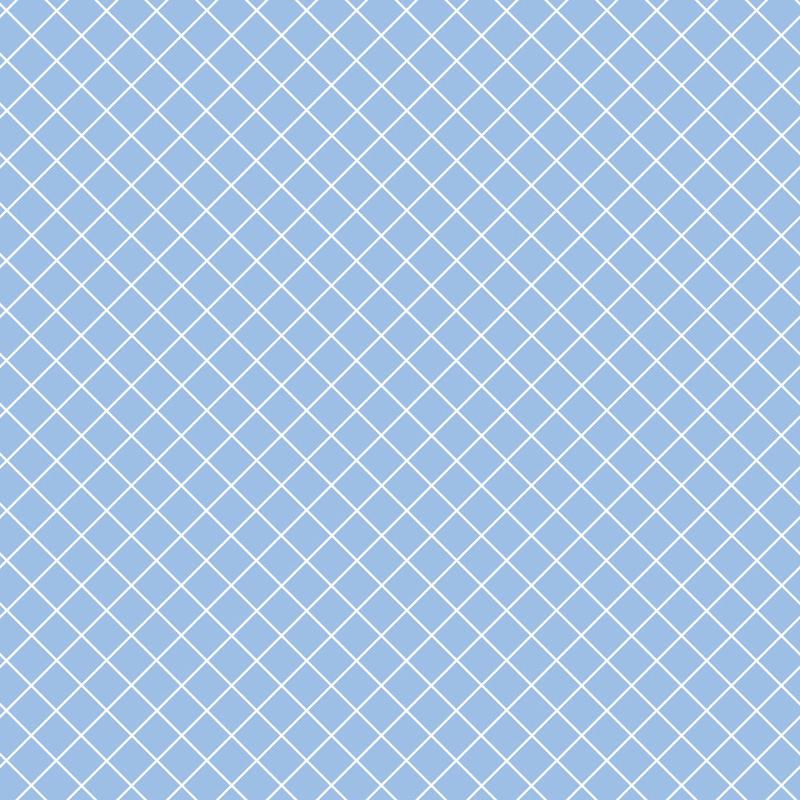 Periwinkle Dreams Gingham White on Periwinkle Quilting Cotton Fabric