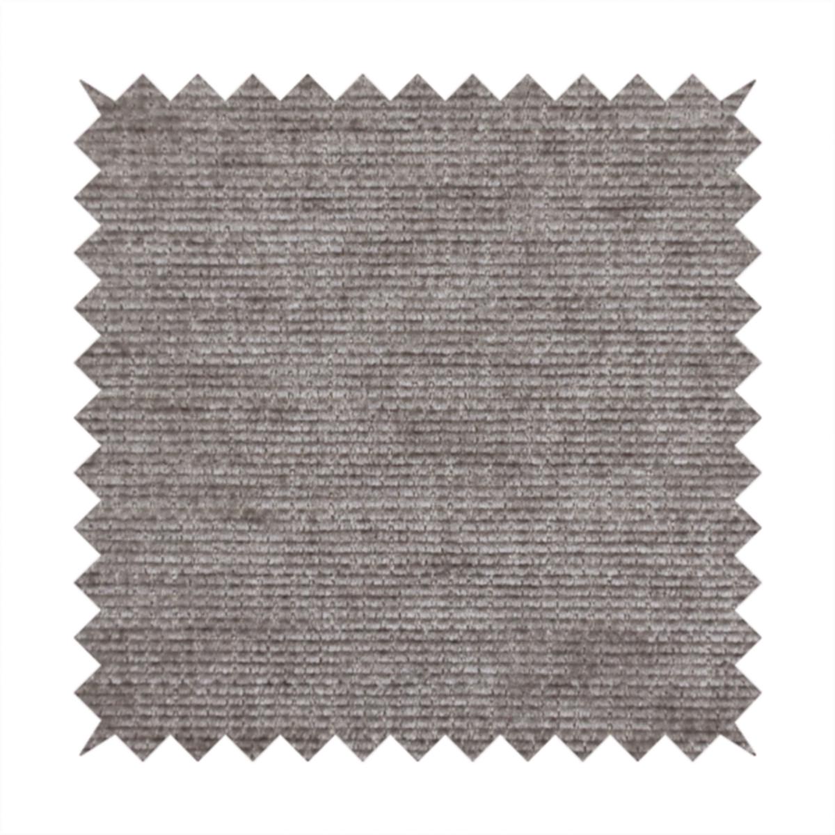 Soweto Ribbed Chenille Ash Brown Colour Upholstery Fabric CTR-3116
