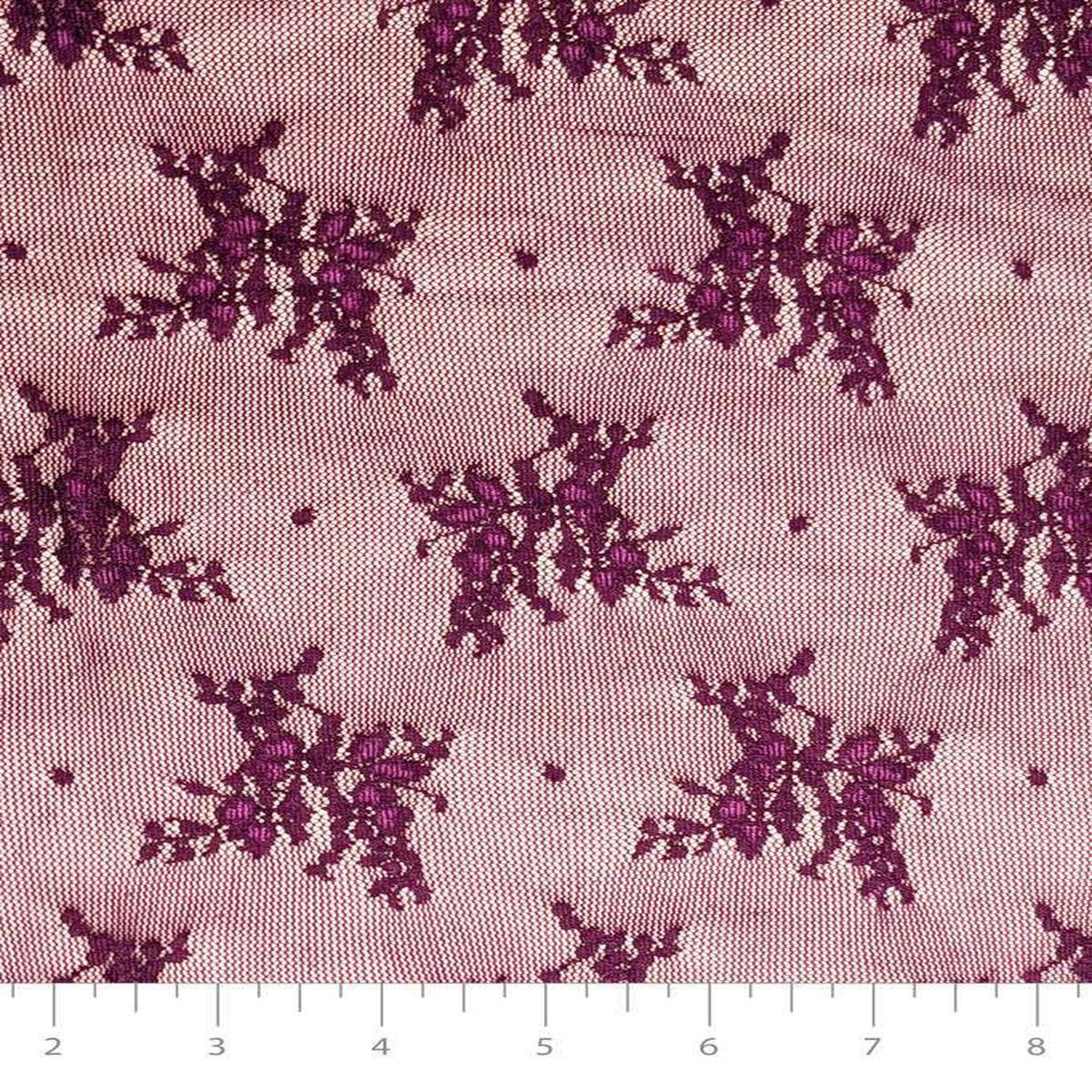 Ashley Stretch Lace Wine