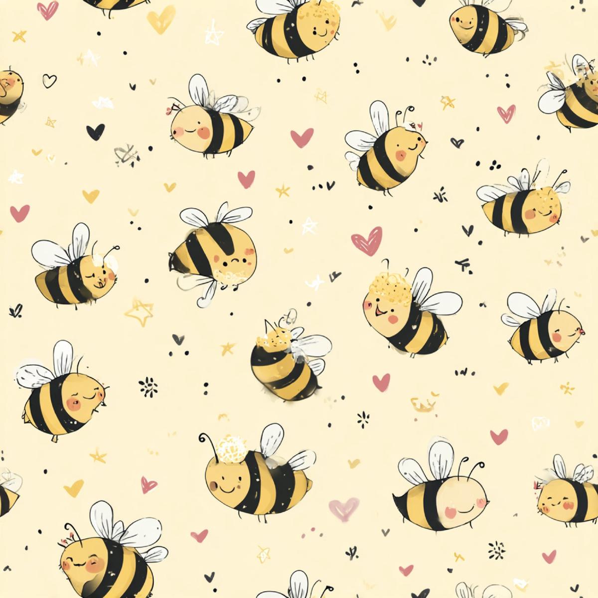 Busy Bee Pattern 49 Quilting Cotton Fabric