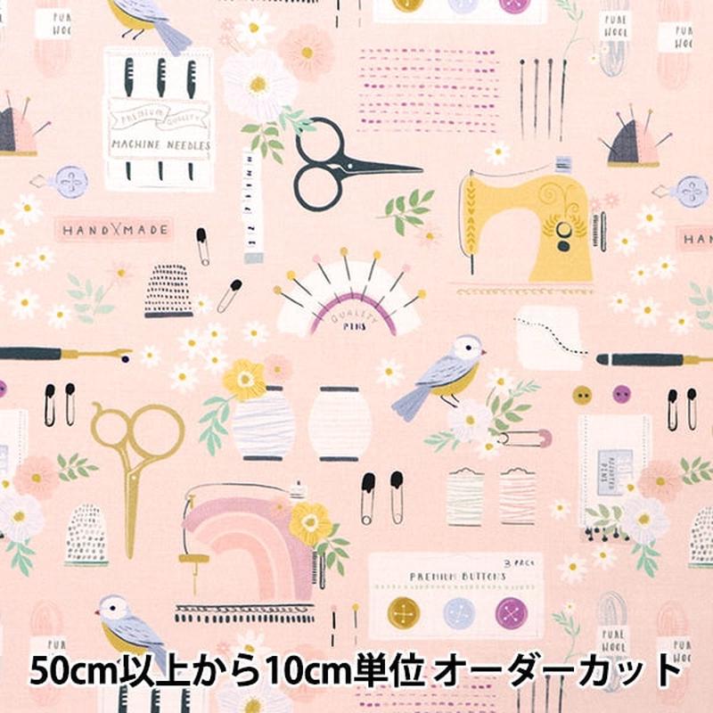 [From quantity 5] Fabric "USA Cotton Dearstella Sew D2184-APRICOT"
