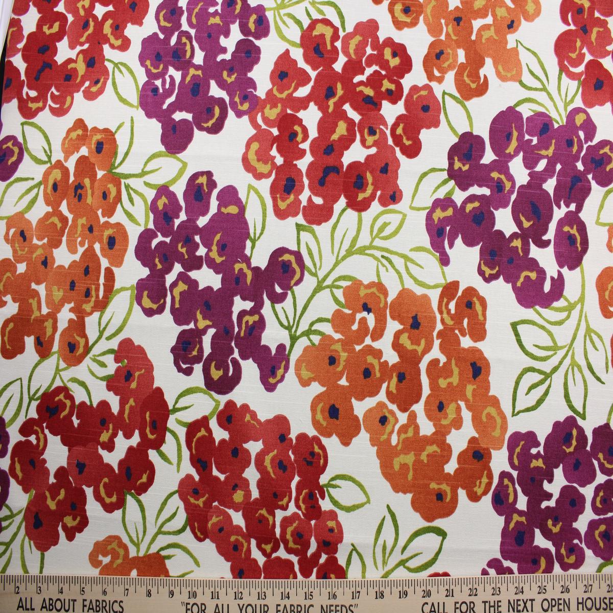 Robert Allen Luxury Floral in Poppy