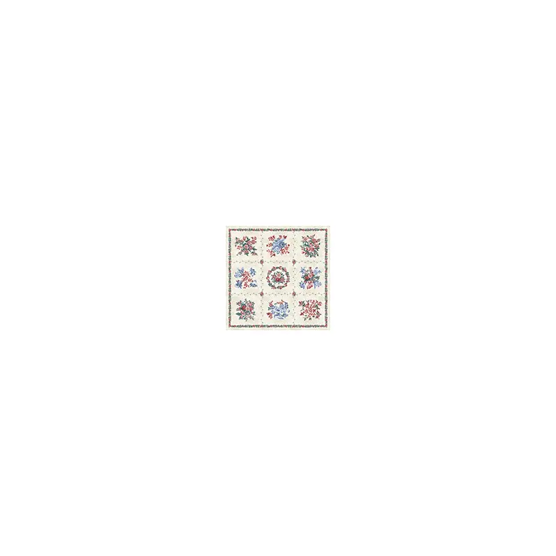 Bedford Mary Koval 53143DP-1 Antique White Nine Patch Panel Cotton