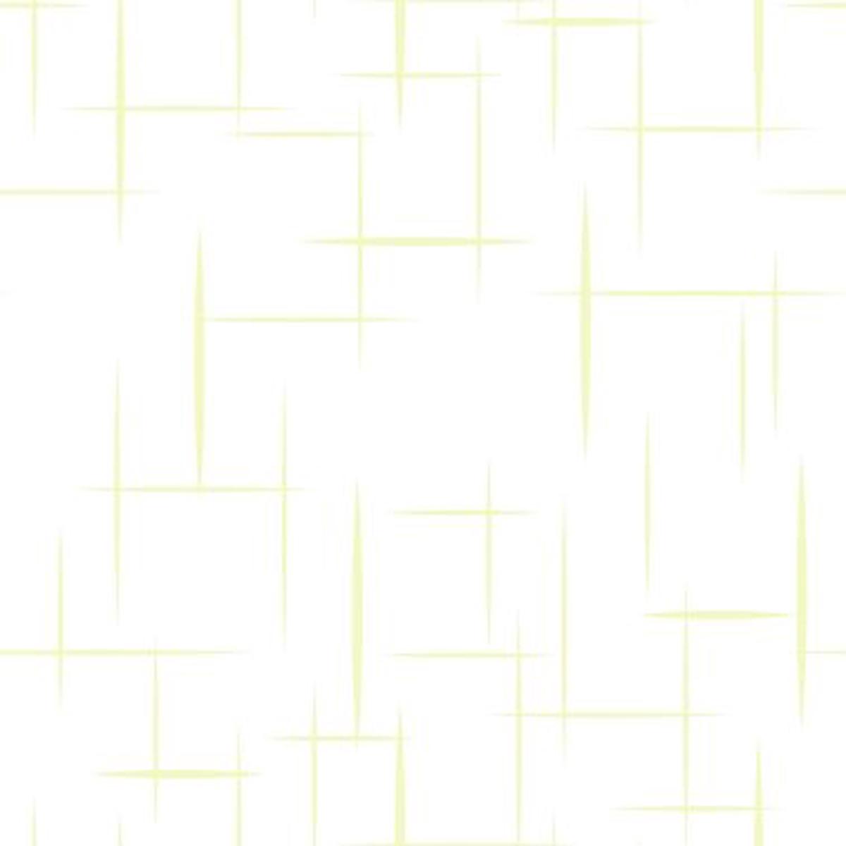 Furious 50s Sparkles Fabric - White
