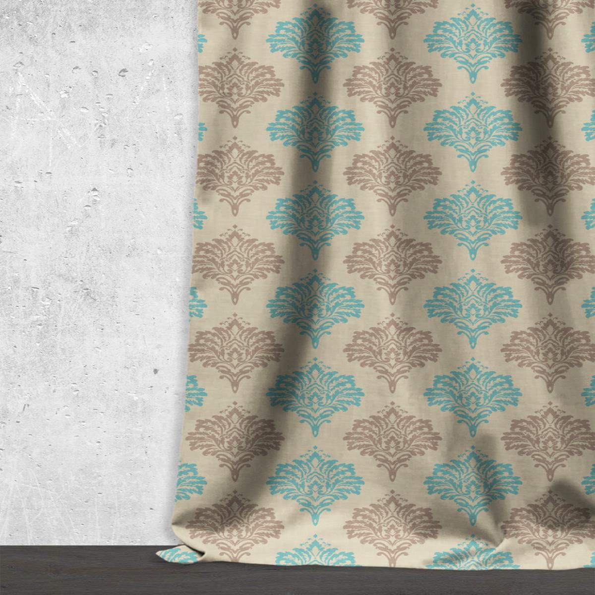 'Kusanagi' Fabric by the Yard (Blue/ Grey/ White)