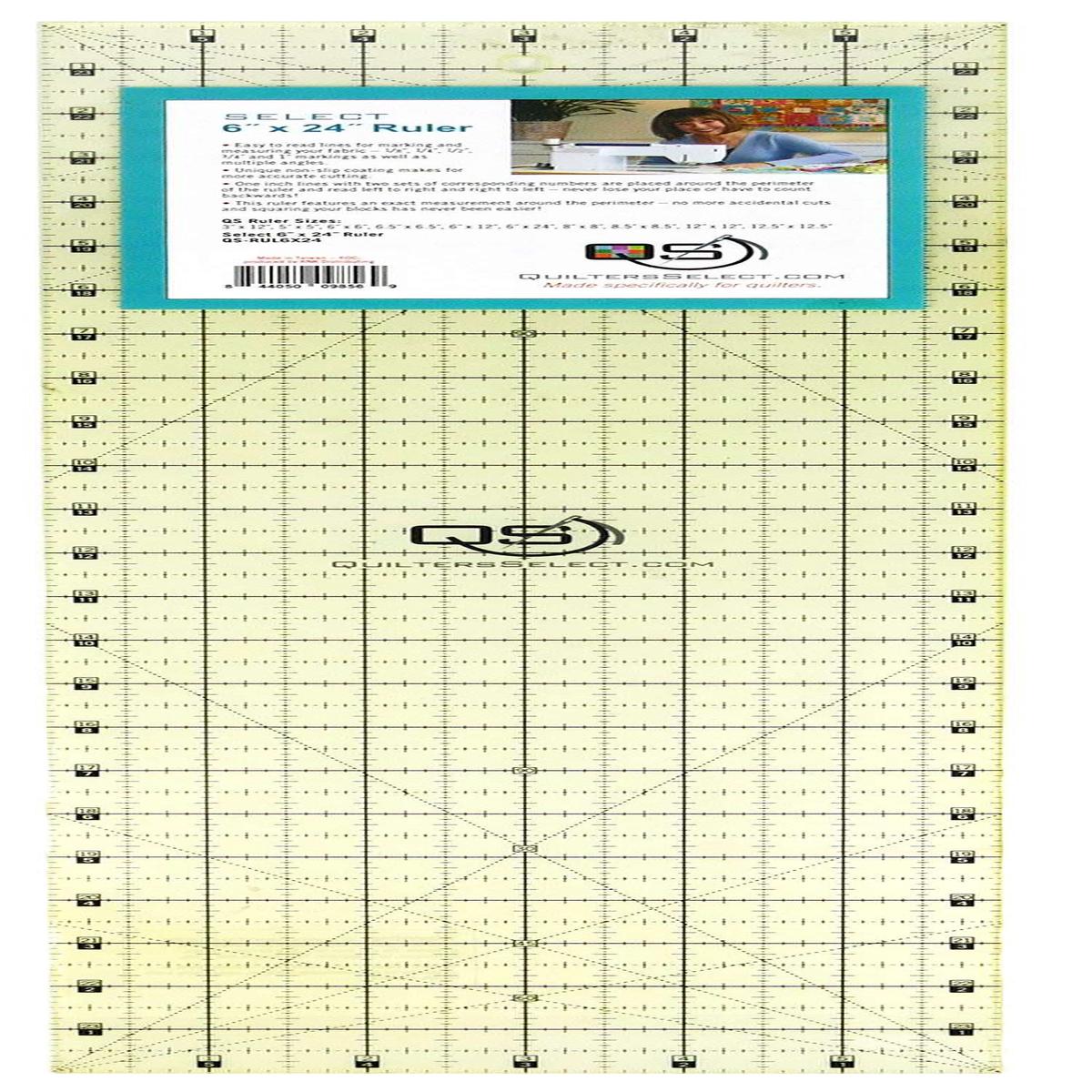Non-Slip Ruler 6in x 24in