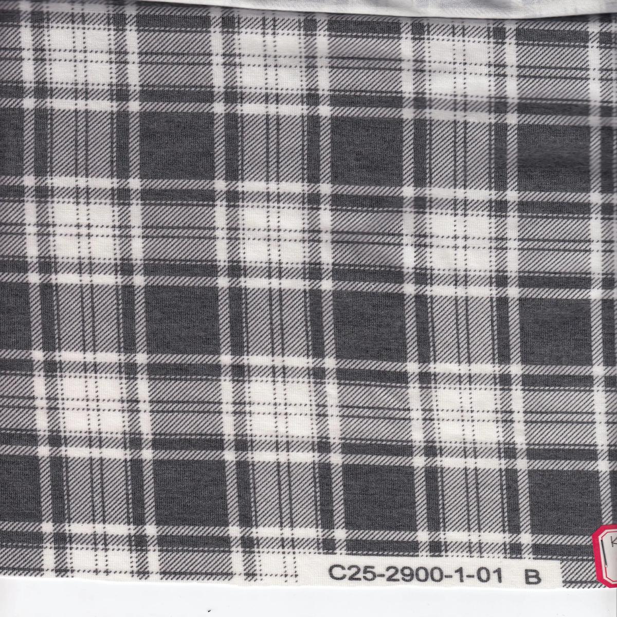 Plaid Print Knit Fabric   KNT1304-DU1073