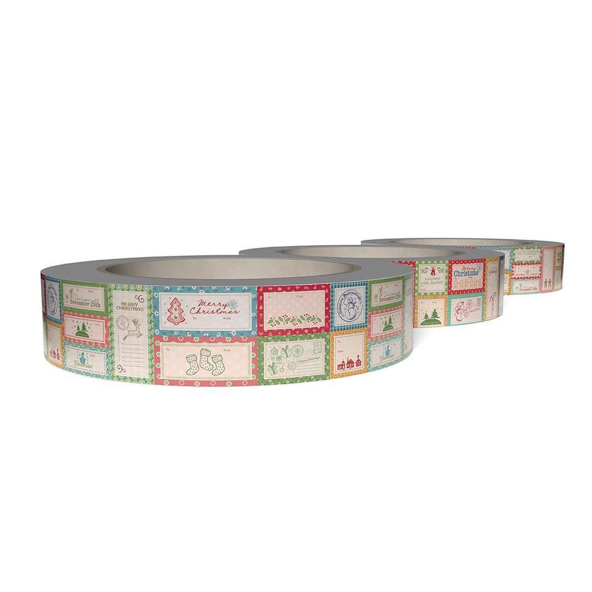 SALE Lori Holt Home Town Holiday Gift Labels - Riley Blake - Christmas - 3 Rolls