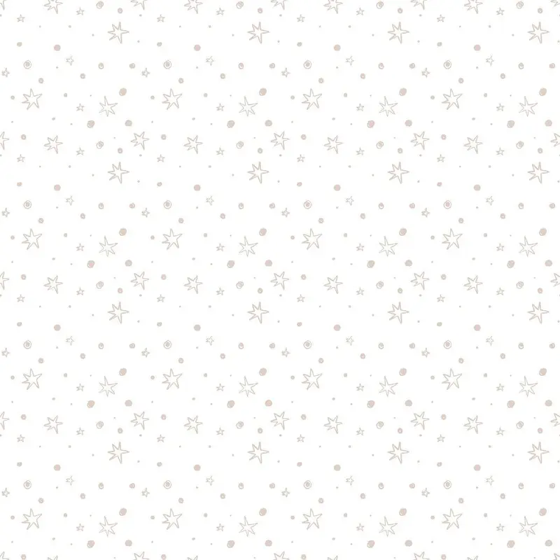Watercolor Circus Elements Fabric - Tan