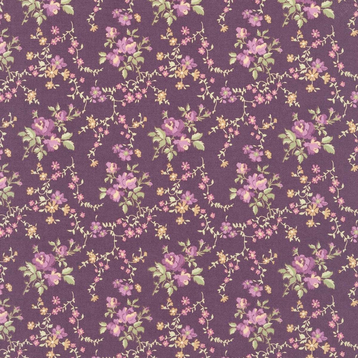 Anne of Green Gables - Floral Vine Wine Yardage