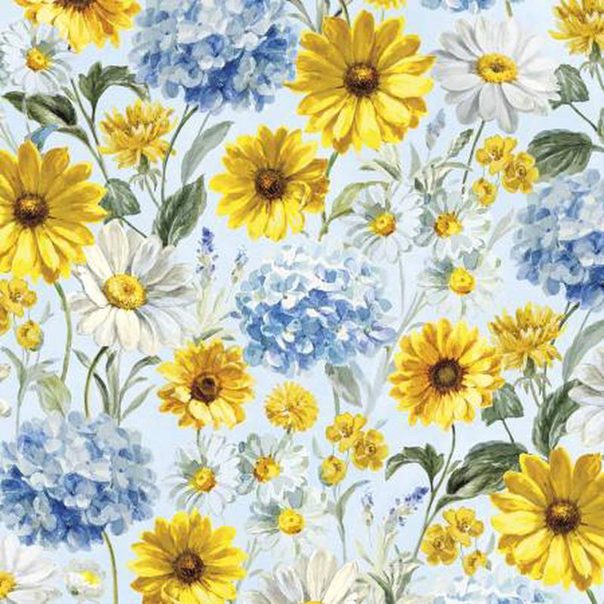 Bees 038 Blooms Blue Packed Flowers 89282-454