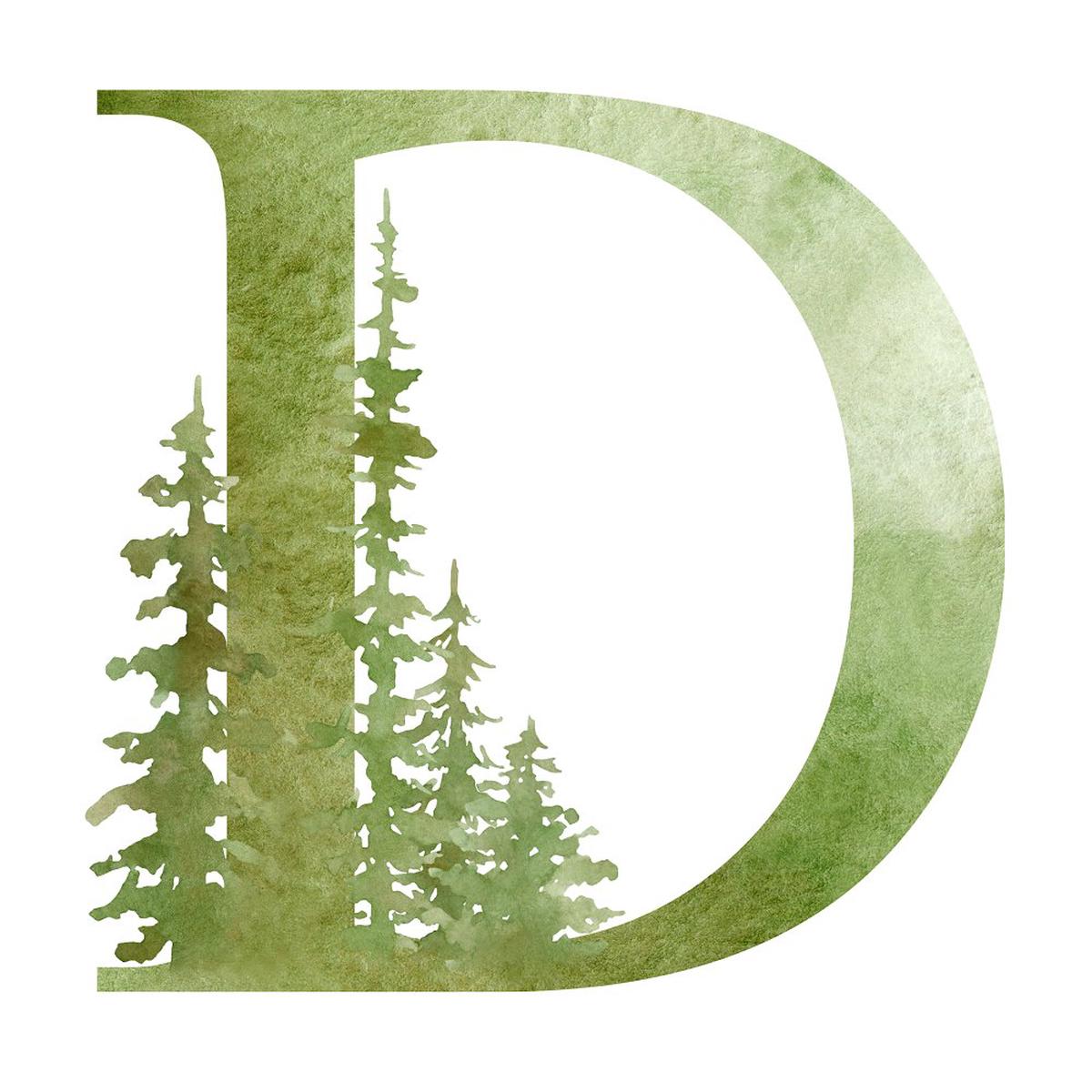 Foggy Forest D Fabric Panel