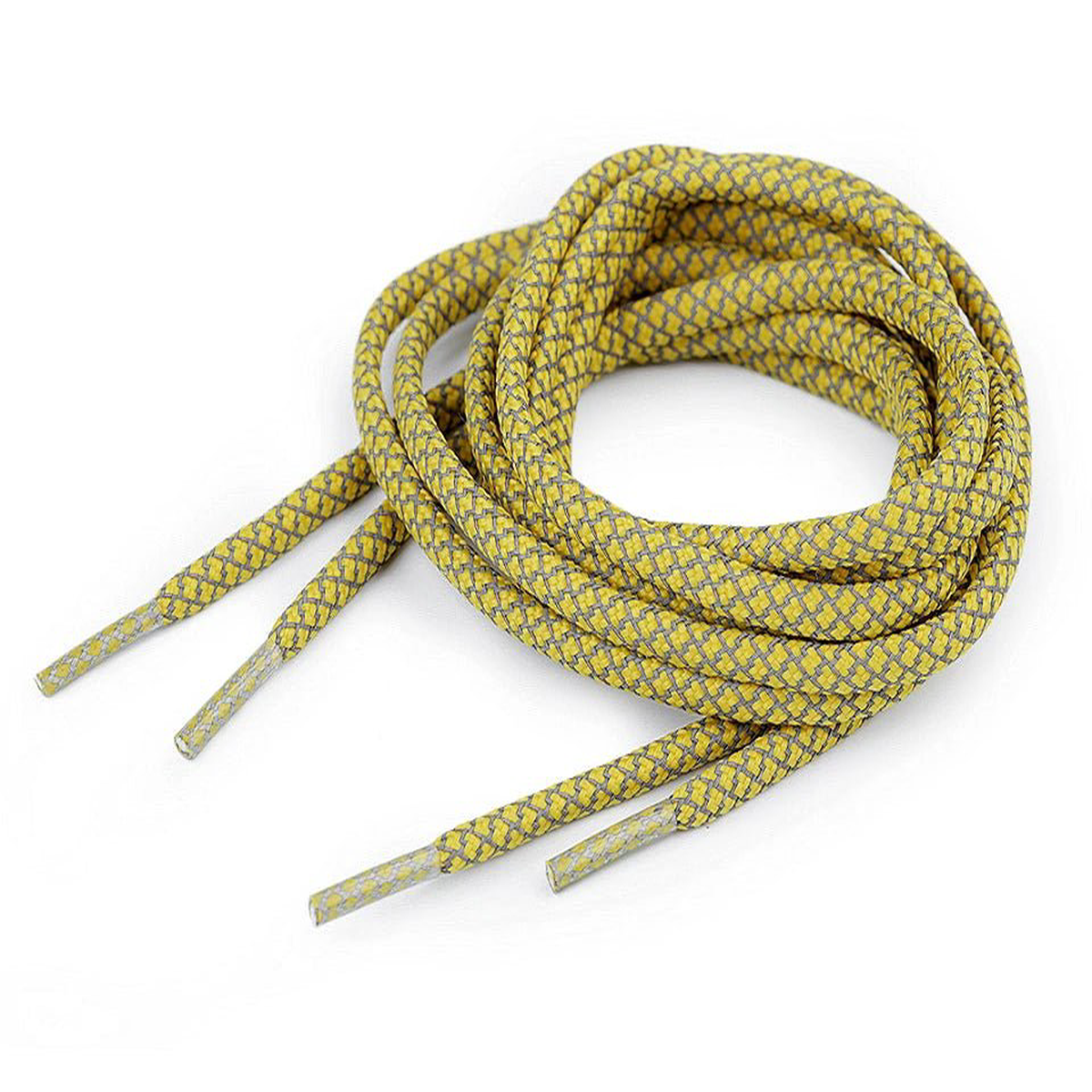 Shoelaces | sweater cords, reflective, length 130 cm-yellow