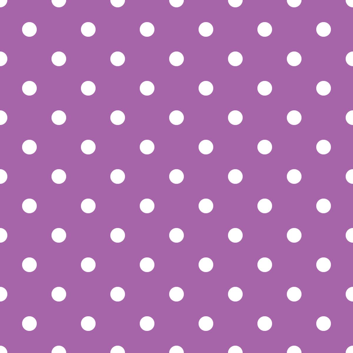 White Dots Fabric - Soft Purple
