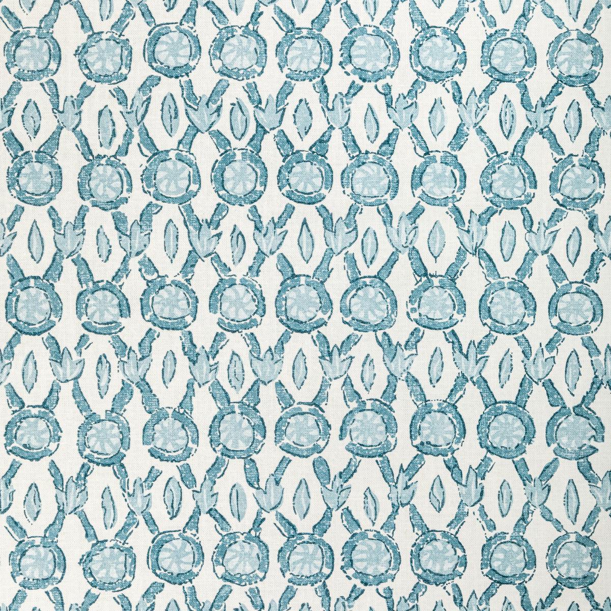 Brunschwig & Fils Galon Print Aqua Fabric