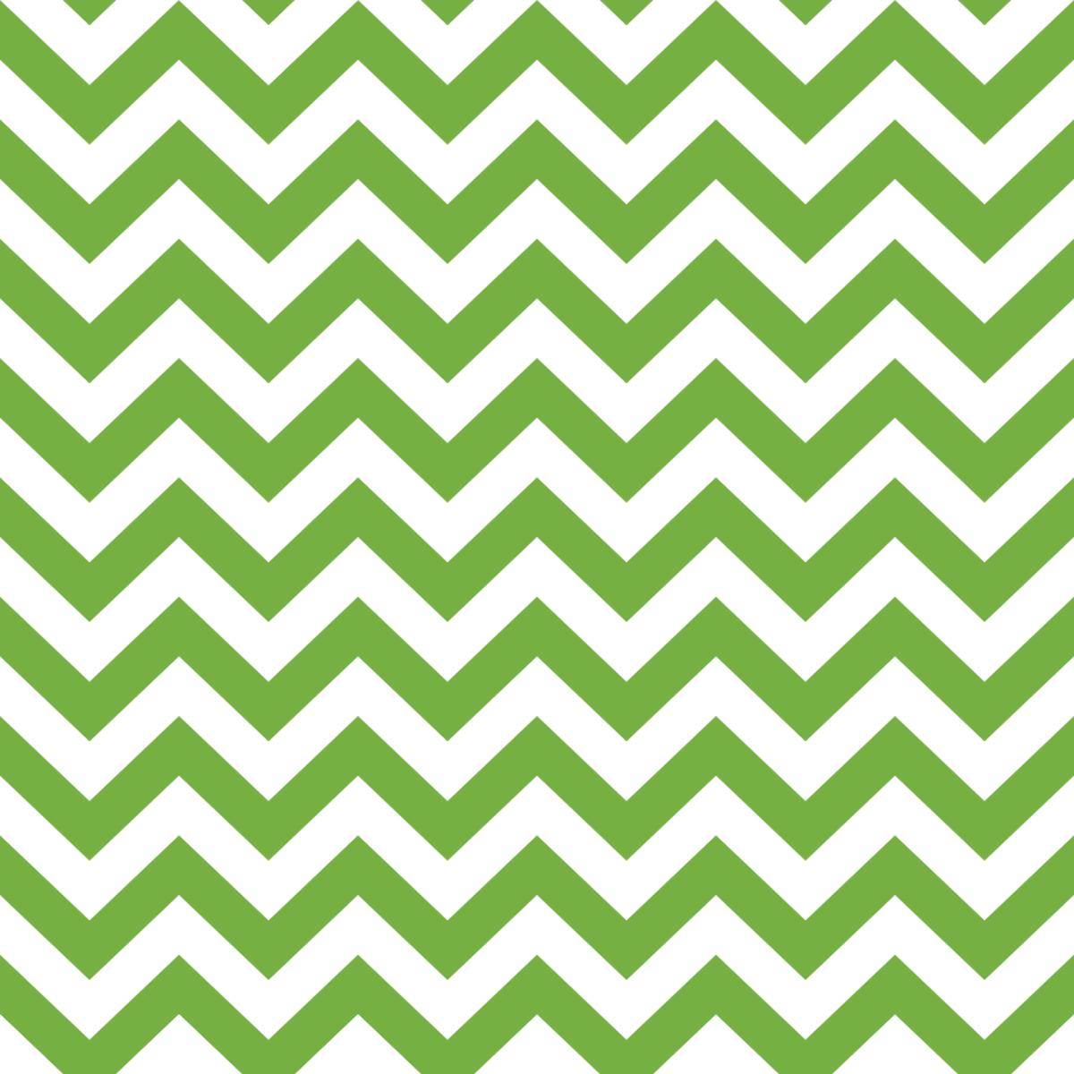 Chevron Zigzag Fabric - Spring Green